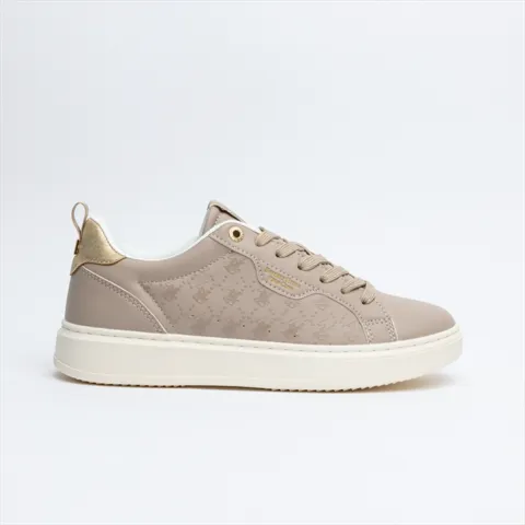 Beverly Hills Polo Club Women Flat Sneakers with All Over Logo on the Side