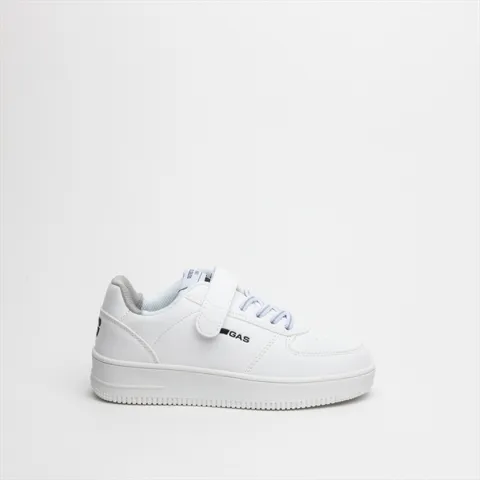GAS Lace Up Boys Sneakers with Velcro Strap and Rubber Sole