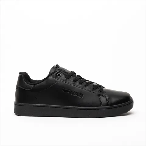 GAS Monochrome Lace Up Casual Flat Sneakers