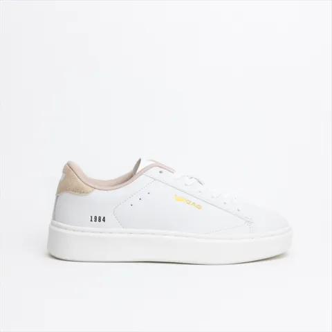GAS Womens Flat Court Sneakers with Subtle Logo on the Side