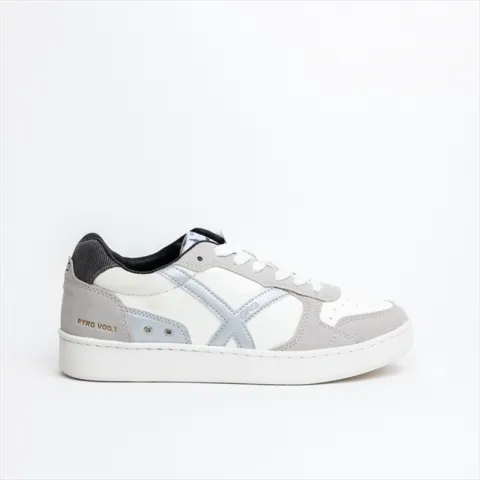 GAS Womens Flat Court Sneakers with Metallic Accents