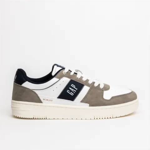 GAP Mens Sneakers with Contrast Details and Oversized Logo