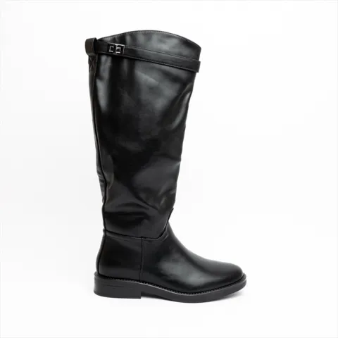 Miss Belgini Riding PU Flat Boots