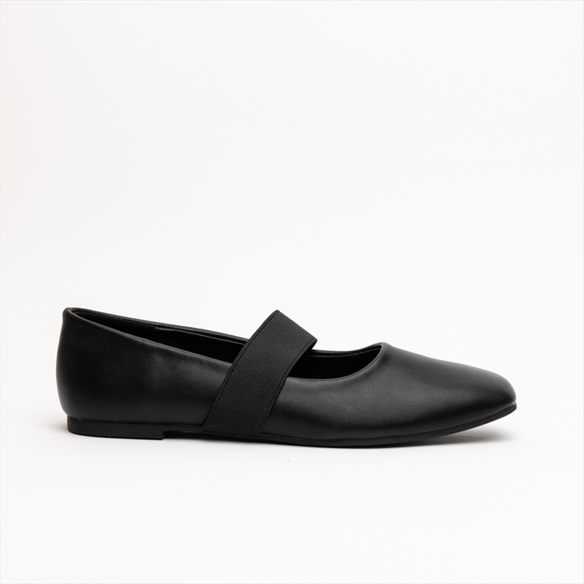 Miss Belgini Mary Jany Ballerina Flat Pumps with Thick Elastic Strap