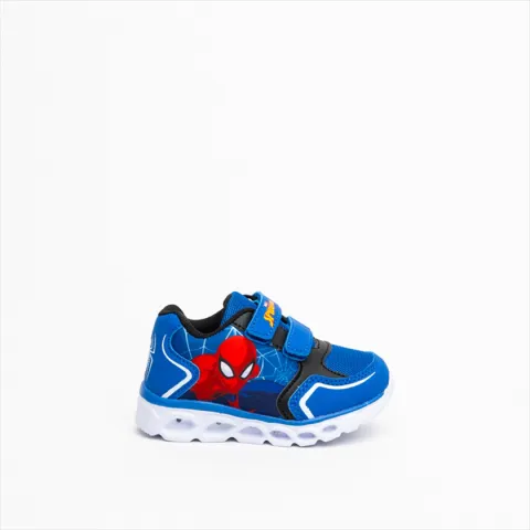 Spiderman Velcro Strap Boys Sneakers with Light Up Sole
