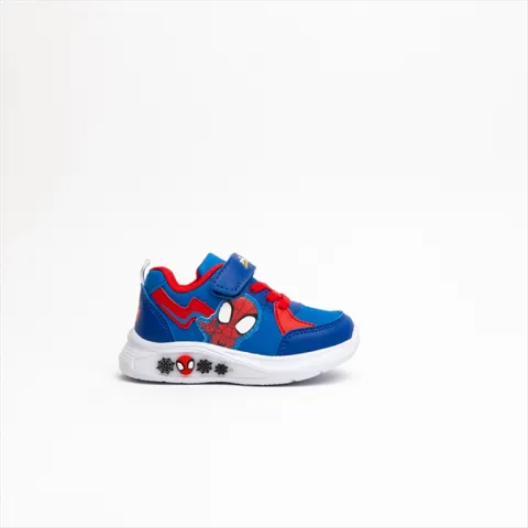 Spiderman Boys Classic Sneakers with Velcro Strap and Laces