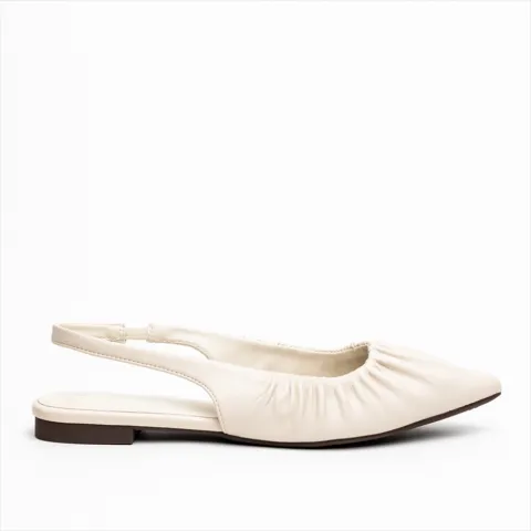 Miss Belgini Ruched Upper Slingback Pumps