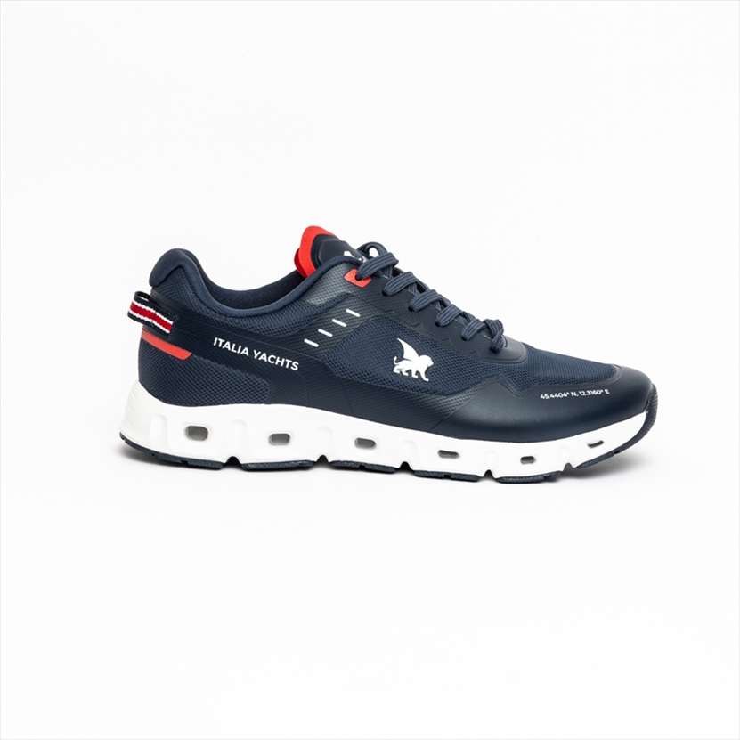 Italia Yachts Lace Up Breathable Trainers