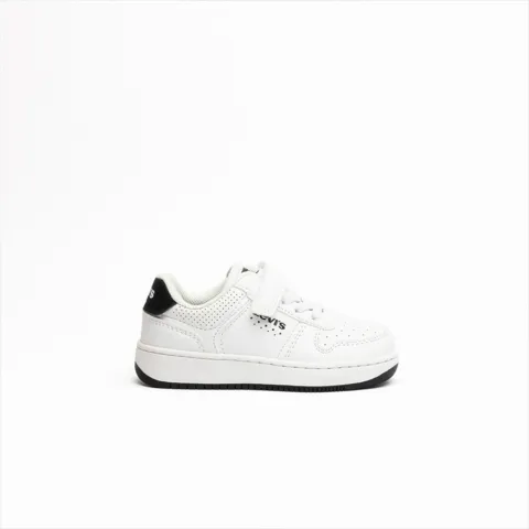 Levis Boys Sneaker with Black Details Velcro Strap and Laces
