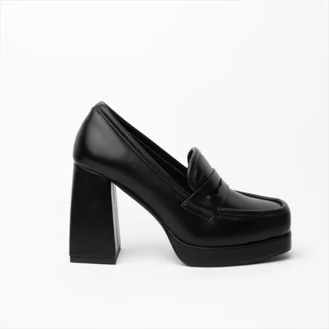 Miss Belgini platform heeled loafers