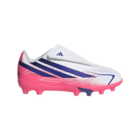 adidas kid's f50 hyperfast club hook and loop firm ground / (475864)