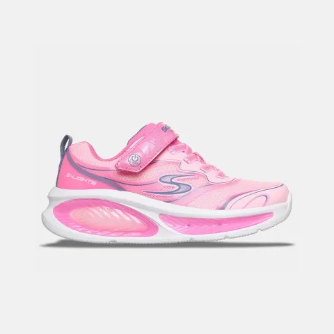 SKECHERS Gore & Strap Cosmic Glow 2.0 Kids' Shoes (303737LC-PKMT)