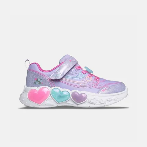 SKECHERS Lighted Enchanted Heart Lights Kids' Shoes (303266LC-LVMT)
