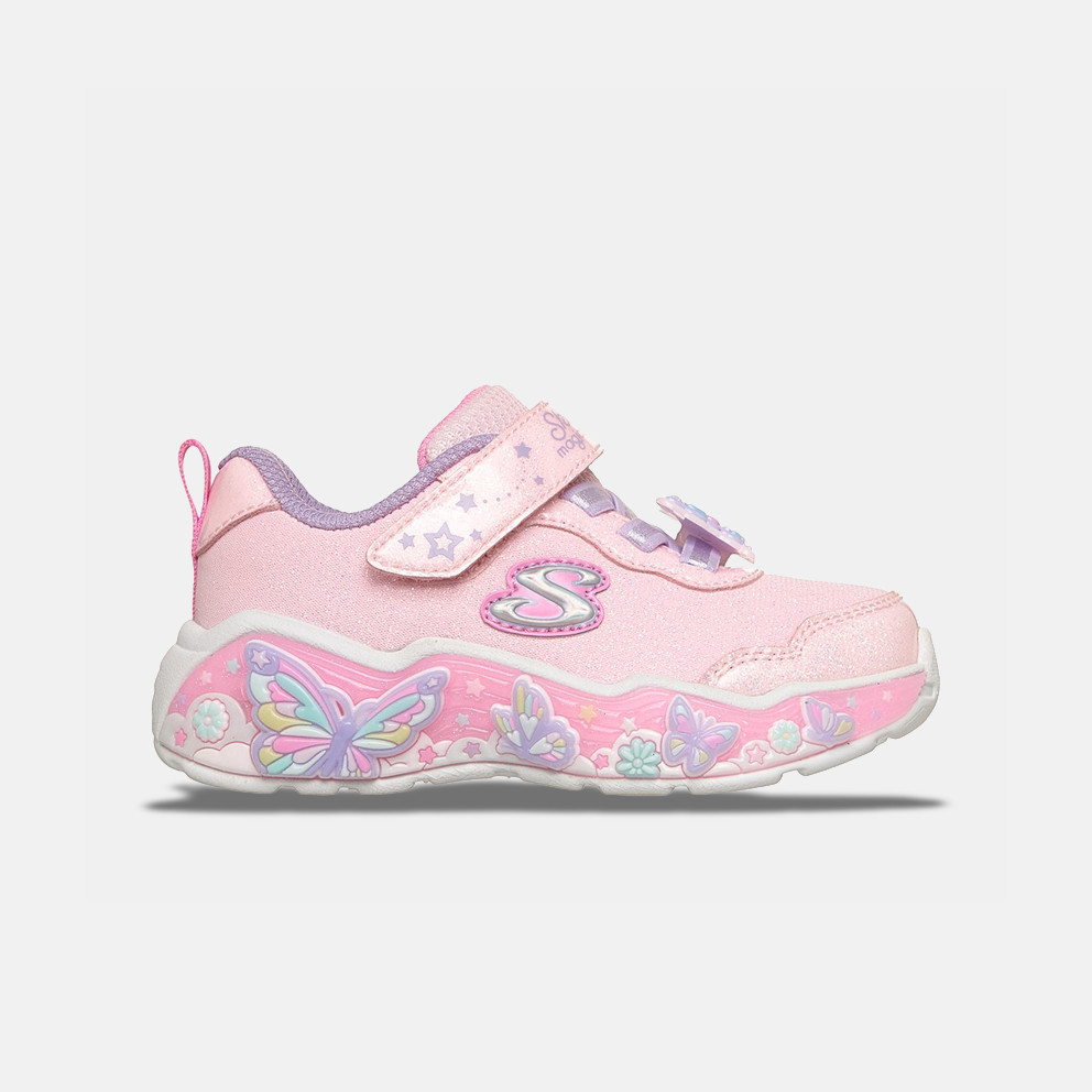 SKECHERS Gore & Strap Lil Butterfly Bliss Infant's Shoes (303066NC-LPMT)