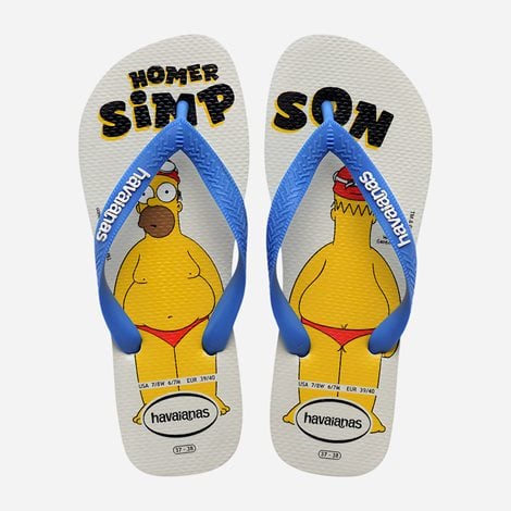 HAVAIANAS Ανδρικές Σαγιονάρες Simpsons Λευκές (1103439)