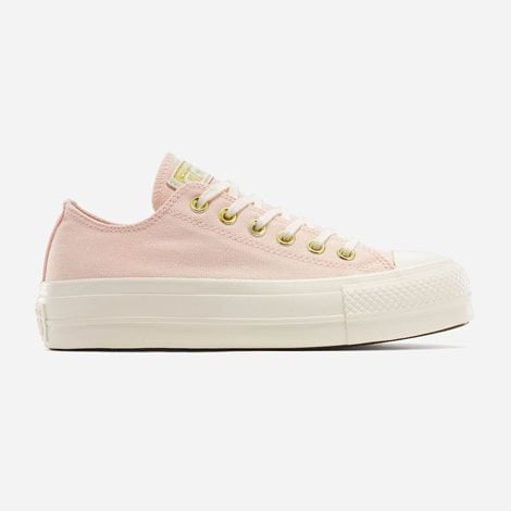 CONVERSE Γυναικεία Sneakers Chuck Taylor All Star Lift Platform Gold (1023212)