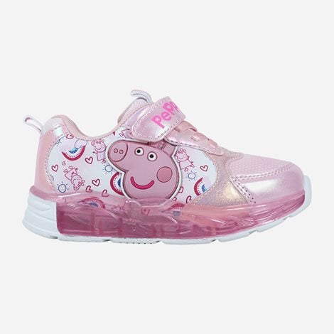 DISNEY Παιδικά Sneakers Peppa Pig Lights Ροζ (1124431)