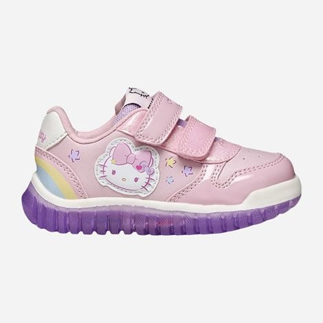 GEOX Βρεφικά Παπούτσια Hello Kitty Lights Ps Ροζ (1124652)