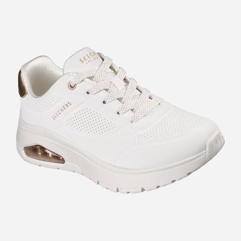 SKECHERS Γυναικεία Sneakers Lace Up Λευκά (1080590)