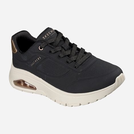 SKECHERS Γυναικεία Sneakers Lace Up Μαύρα (1080589)
