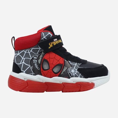 DISNEY Παιδικά Sneakers Spiderman Lights Μαύρα (1124433)