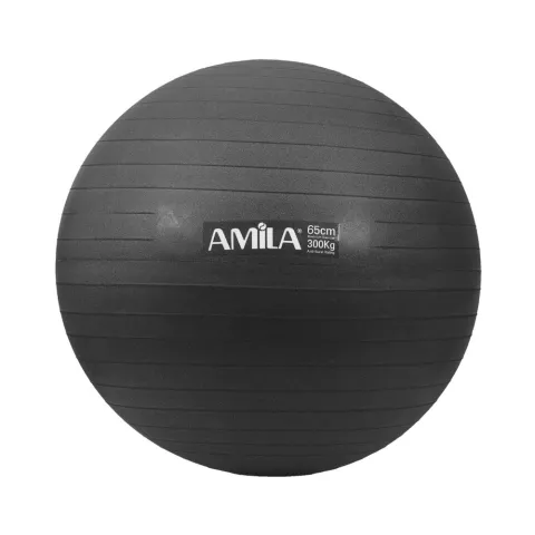 AMILA GYM BALL Ø65CM BLACK (with pump)