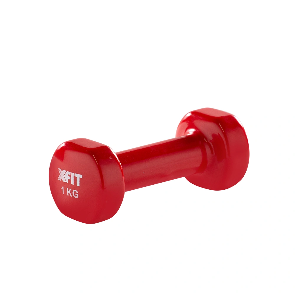 Vinyl Dumbbell 1 kg Red (28503) (X-FIT)