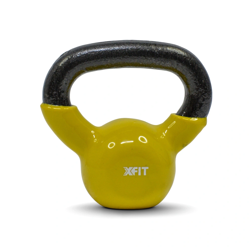 Vinyl Kettlebells 4 kg Yellow (35653) (X-Fit)