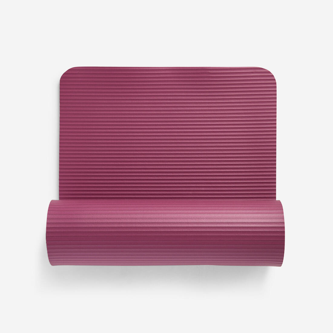 15 mm Comfortable Pilates Mat, Burgundy