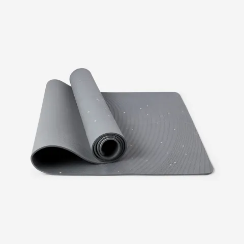 Gentle Yoga Mat XL 200 cm x 75 cm x 5 mm - Grey
