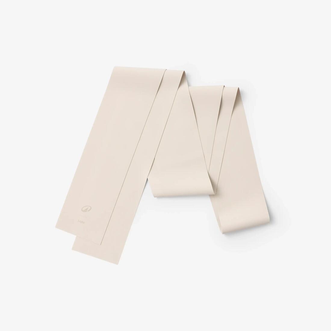 Pilates light-resistance band 2 kg, beige