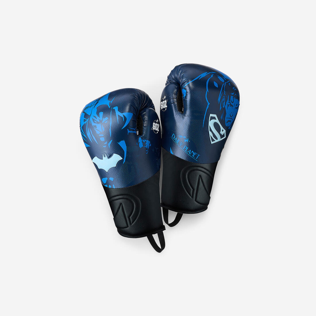 Sturdy and breathable Batman Superman boxing gloves for kids, blue