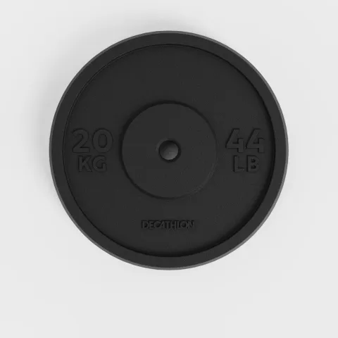 Weight Training 20 kg 28 mm Partly Recycled Cast Iron Plate