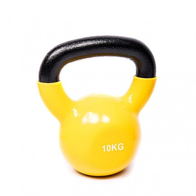 Sidea Vinyl Kettlebell 10Kg (Yellow)