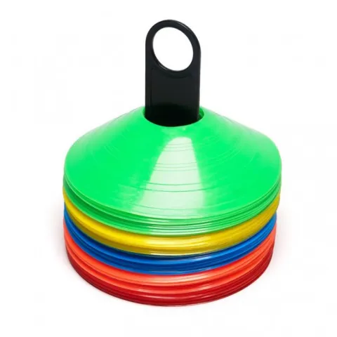 Agility Cone Set 50 pcs + binder. Mixed color