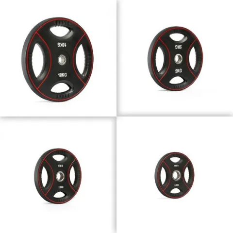 IFS 4-Grip Polyurethane Weight Plate 1.25 Kg ,30mm (Single)