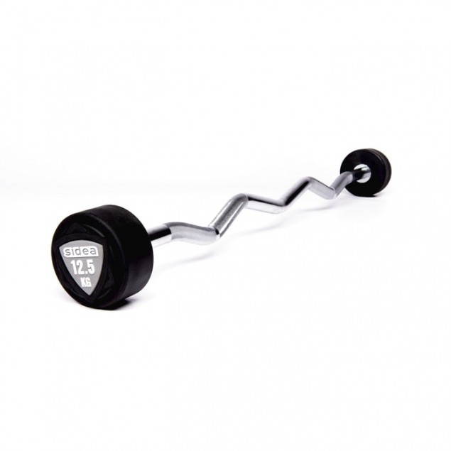 Sidea EZ Fixed Rubber Barbells 12.5Kg