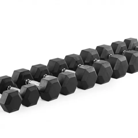 IFS Hex dumbbell set PVC ,(10 Pairs) in 2.5kg increments (2.5-25kg )