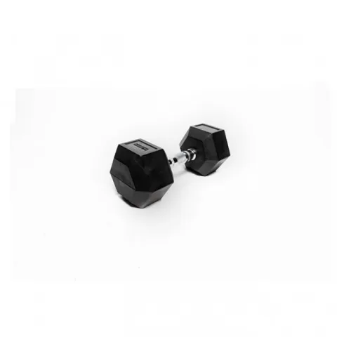 Sidea Hex Rubber Dumbbell - 22 Kg (Single)