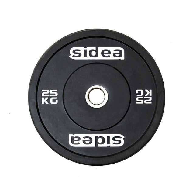 Sidea Black Rubber Bumper Plate 25kg