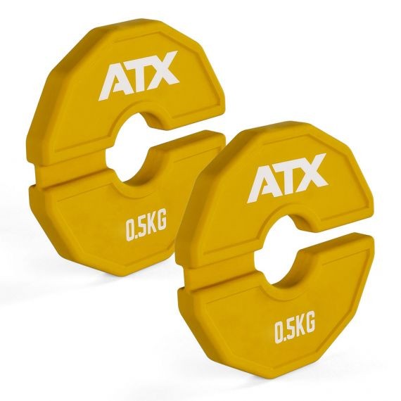 ATX - 50mm (Pair) Add-On Yellow Flex Rubber Plate 0.5Kg