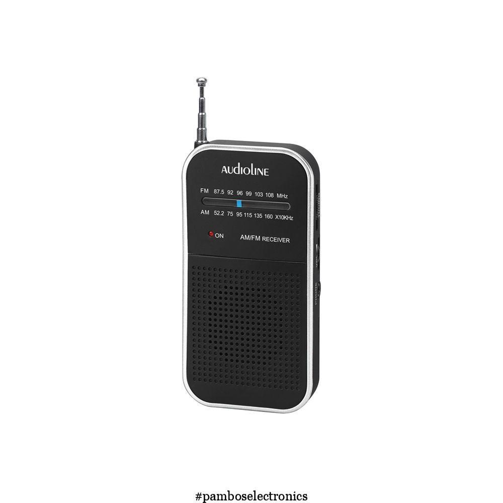 AUDIOLINE Portable Radio TR-350 Black-Silver