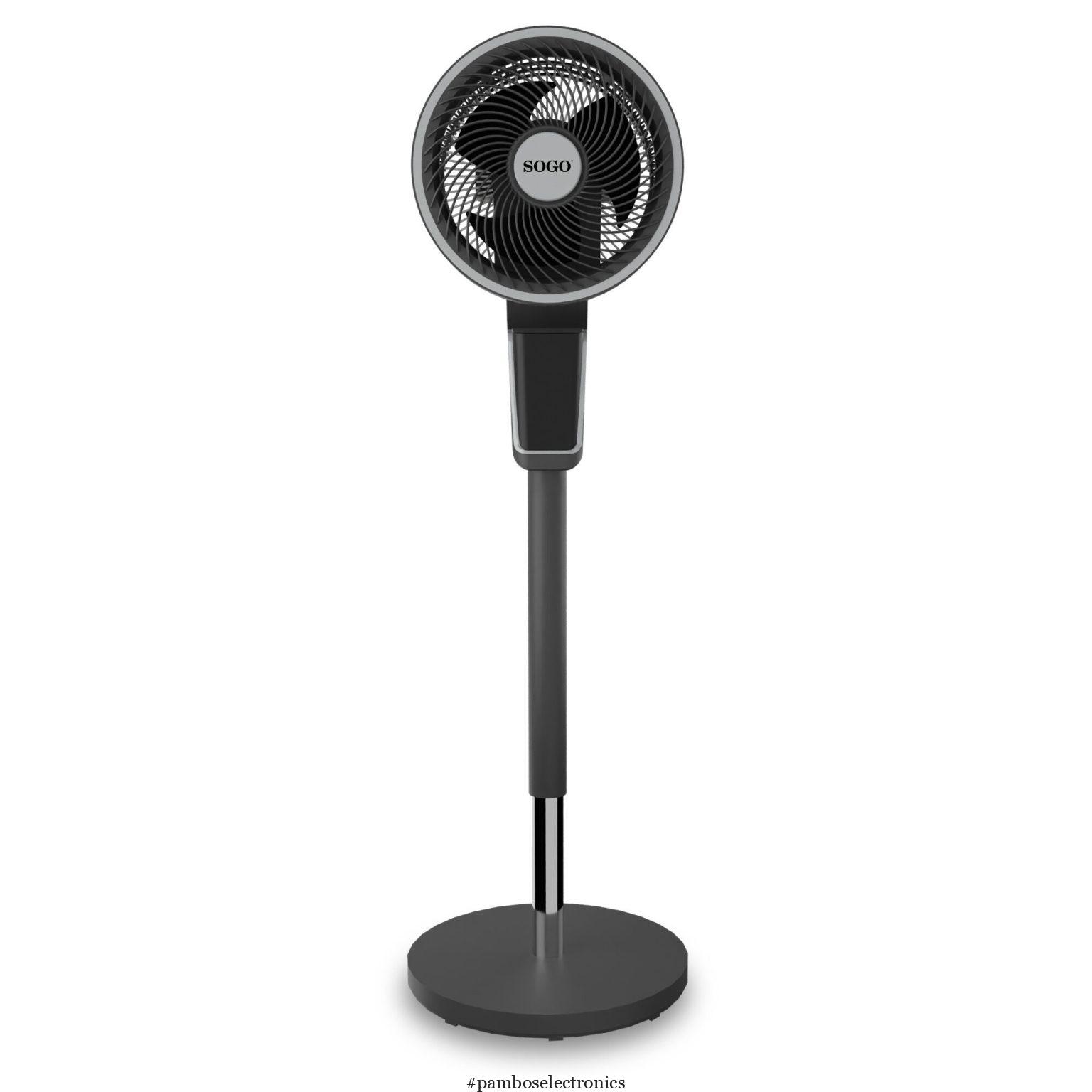 SOGO SS-21340 FAN 5 BLADES BASE RDO. WITH REMOTE 12″ (30)CM 60W