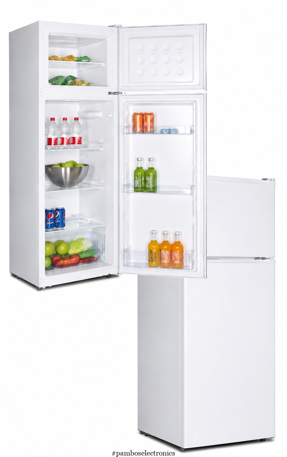 ROWA BCD212WH Top Mount Refrigerator 206L