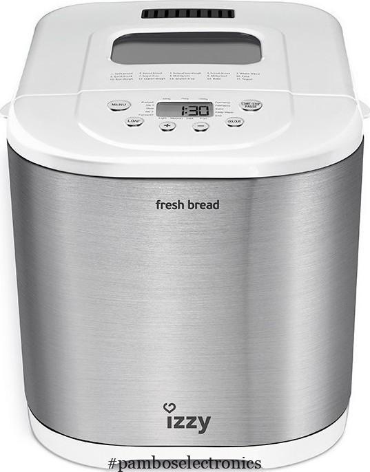 Izzy 004 fresh bread bread maker 650w capacity 1000gr with 15 programs