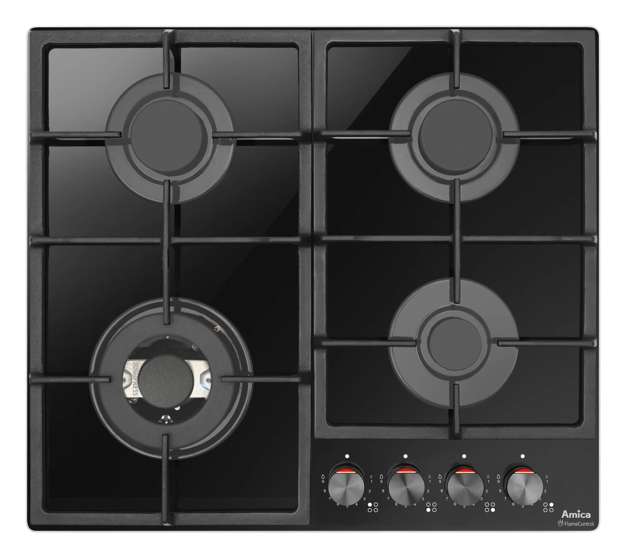 Amica PGCD6111APFB Studio Gas Hob – Sleek Glass Surface, Modern Kitchen Appliance