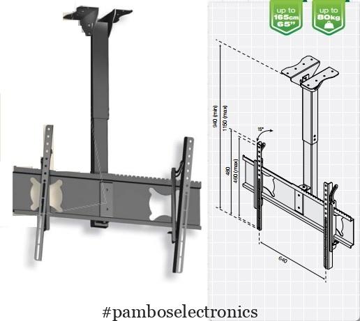 SIH Tv Ceiling mount stand 709, 65inch, tilt
