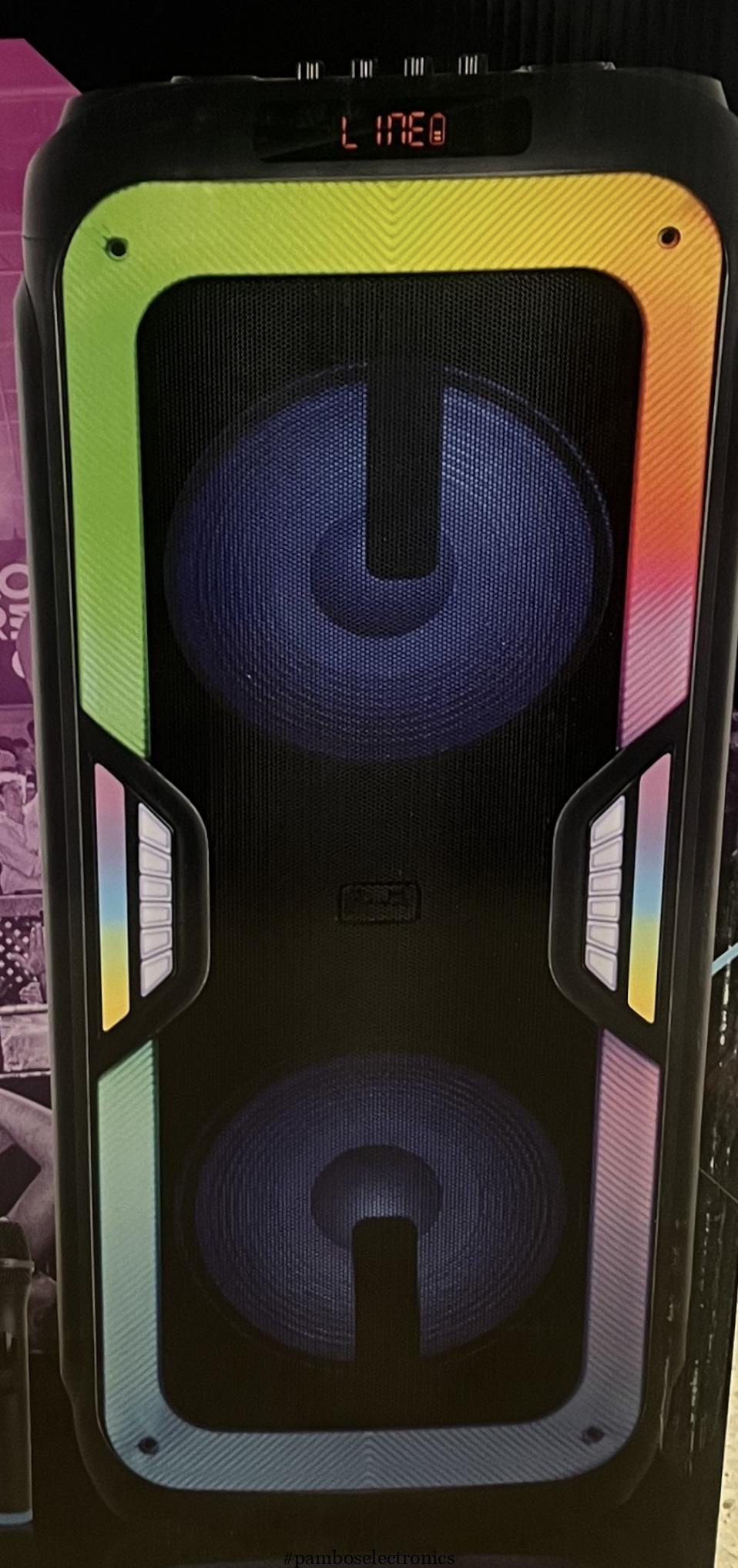 Mba – speaker – karaoke – 1000w – with 2 mics – yb-1212