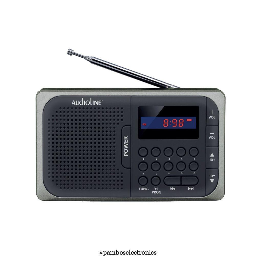 AUDIOLINE Portable Radio TR-210 Black-Silver