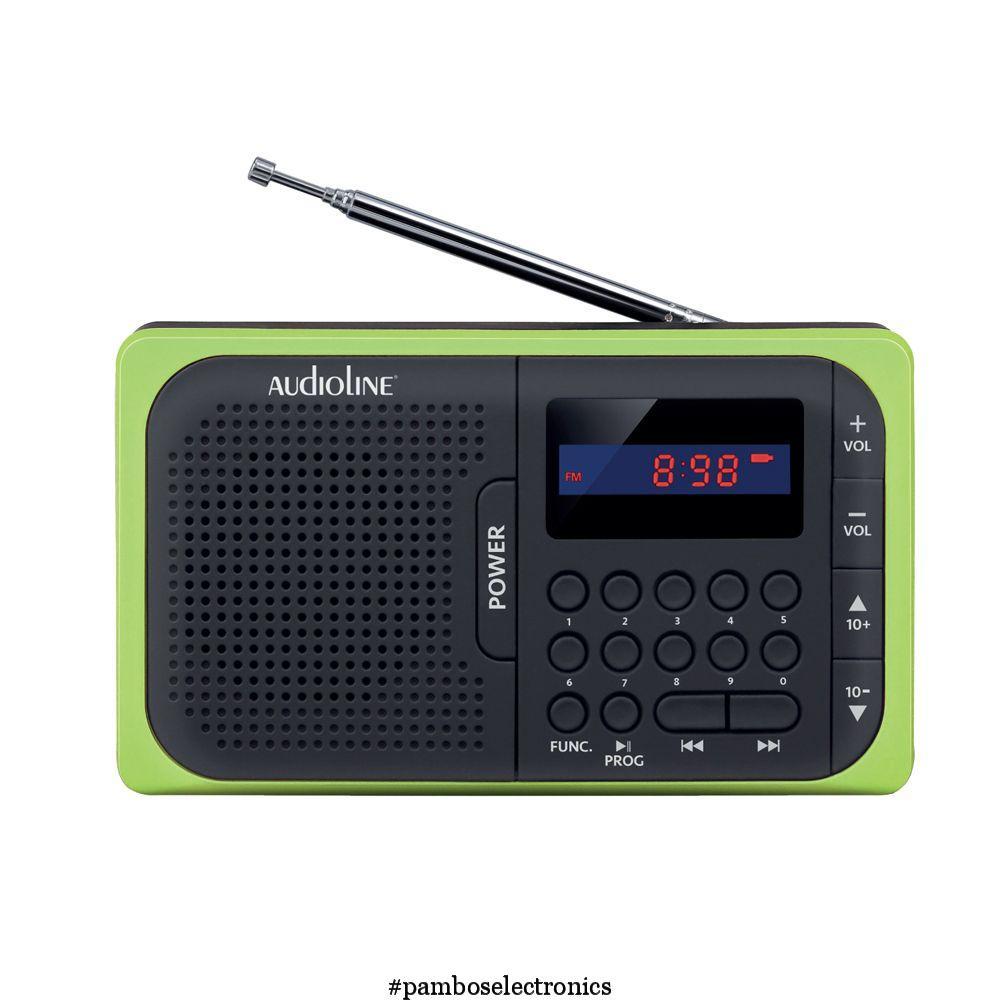 AUDIOLINE Portable Radio TR-210 Black-Green
